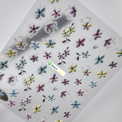 Pastel Florals Sticker Decal