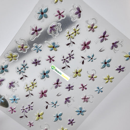 Pastel Florals Sticker Decal