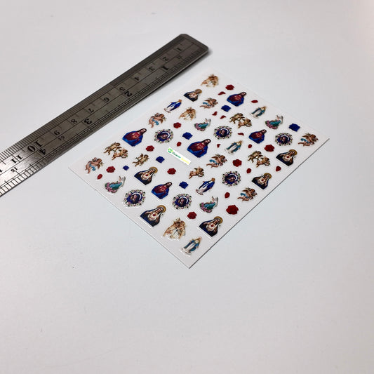 Jesus, Mary and Cherub Sticker Decal