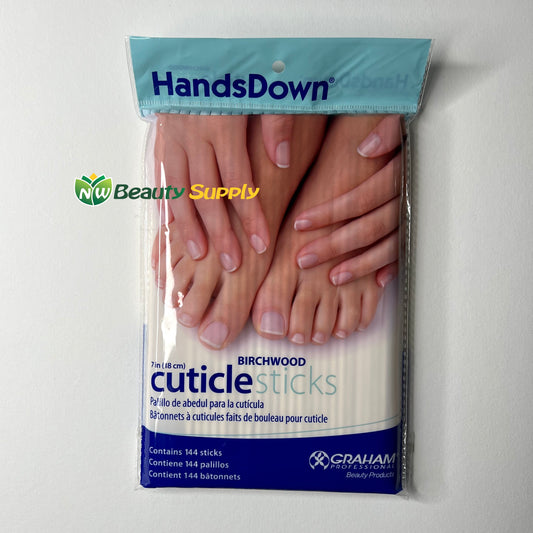 HandsDown 7" Birchwood Cuticle Sticks