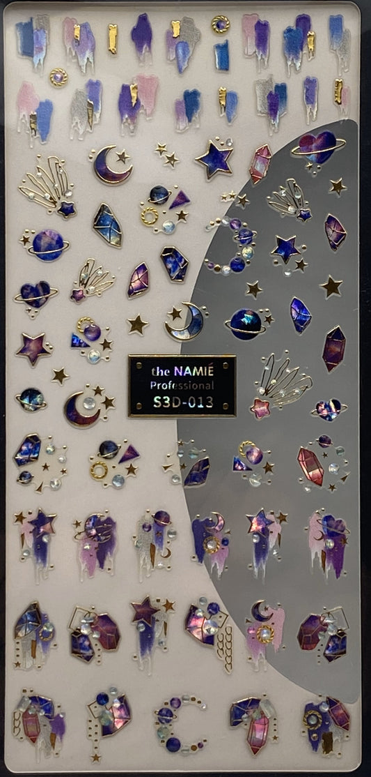 Nail Decal Metallic #S3D013