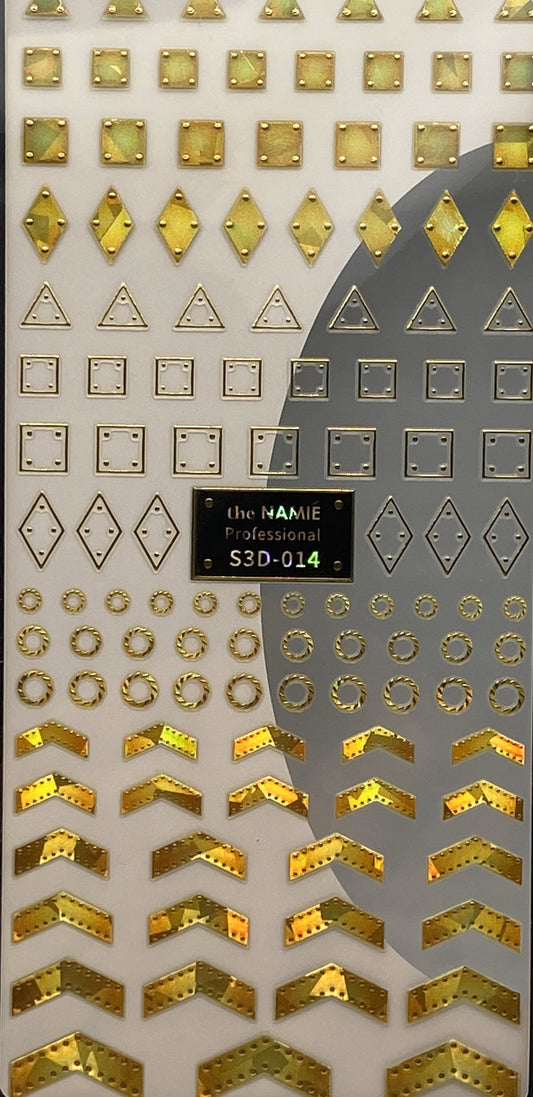 Nail Decal Metallic #S3D014