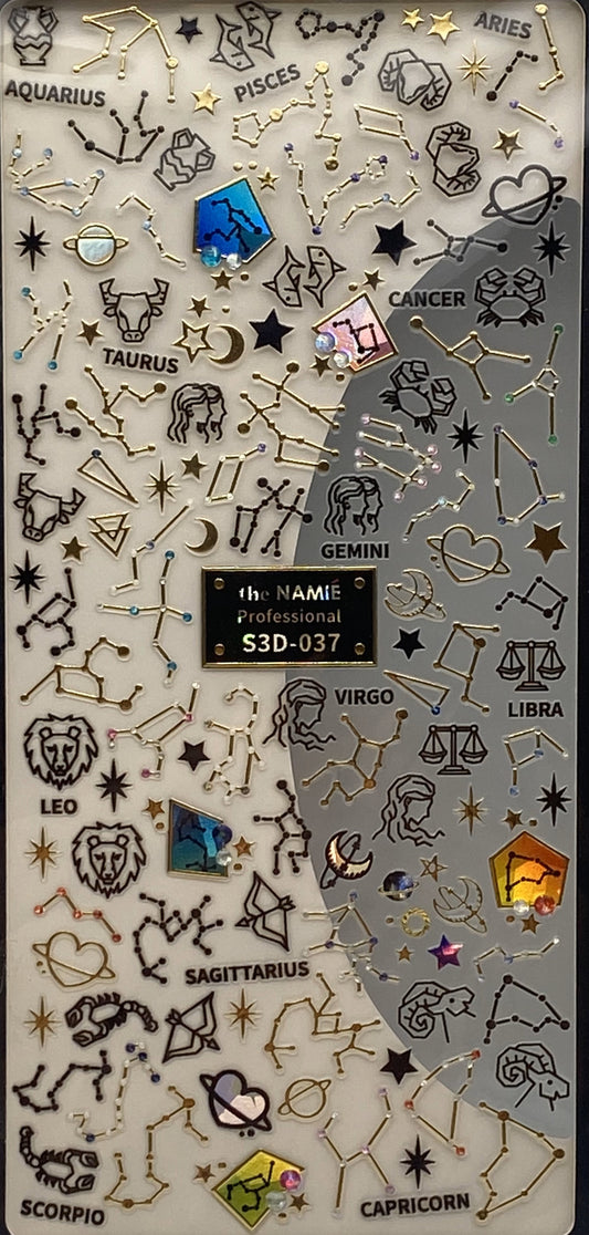 Nail Decal Metallic #S3D037