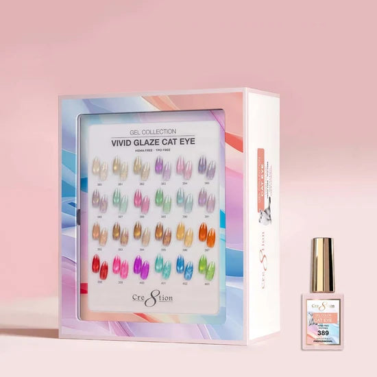 Cre8tion Cat Eye Vivid Glaze Kit - 24 Colors