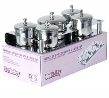 BER 5-Piece Stainless Steel Powder & Liquid Set