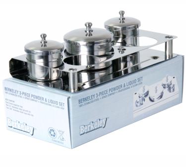 Berkeley 3-Piece Stainless Steel Powder & Liquid Set
