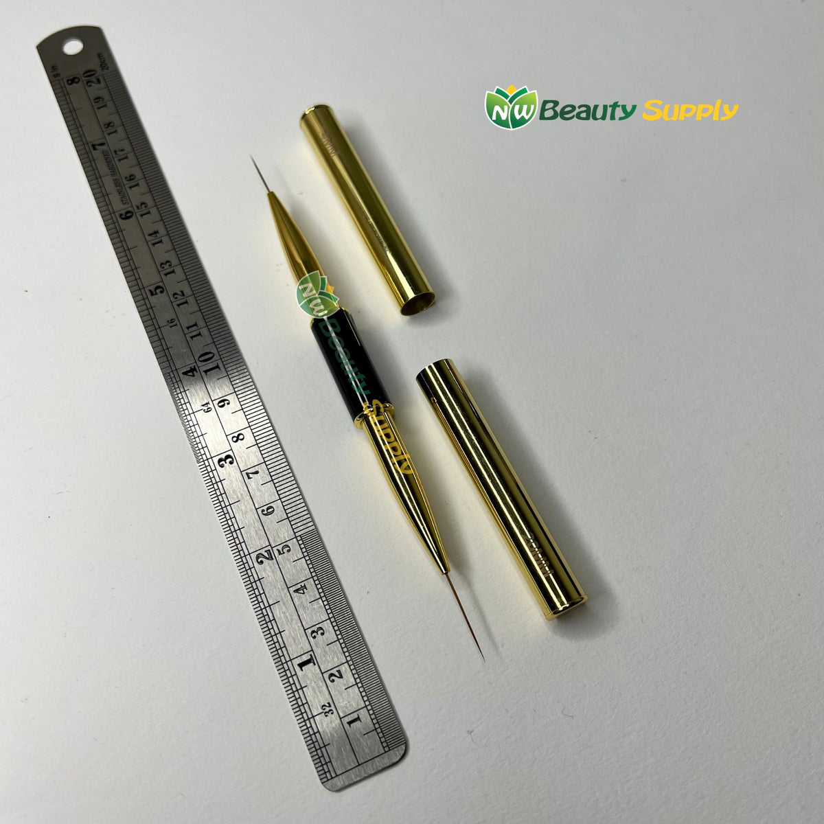 LIA Dual End Gold Handle Liner Art Brush
