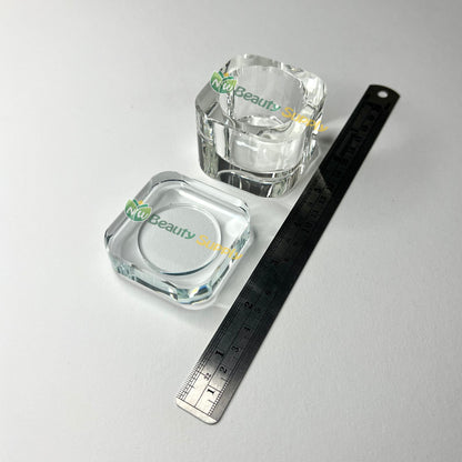 LIA Rounded Edge Square Glass Liquid Jar