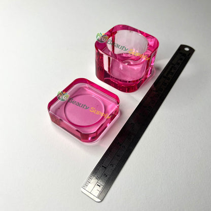 LIA Rounded Edge Square Glass Liquid Jar