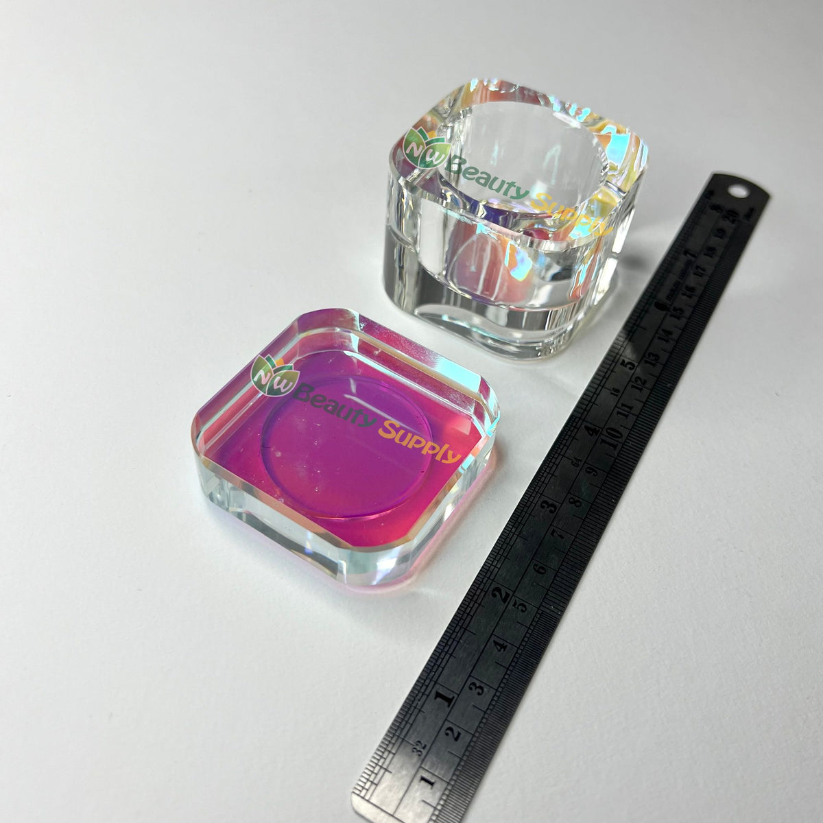 LIA Rounded Edge Square Glass Liquid Jar