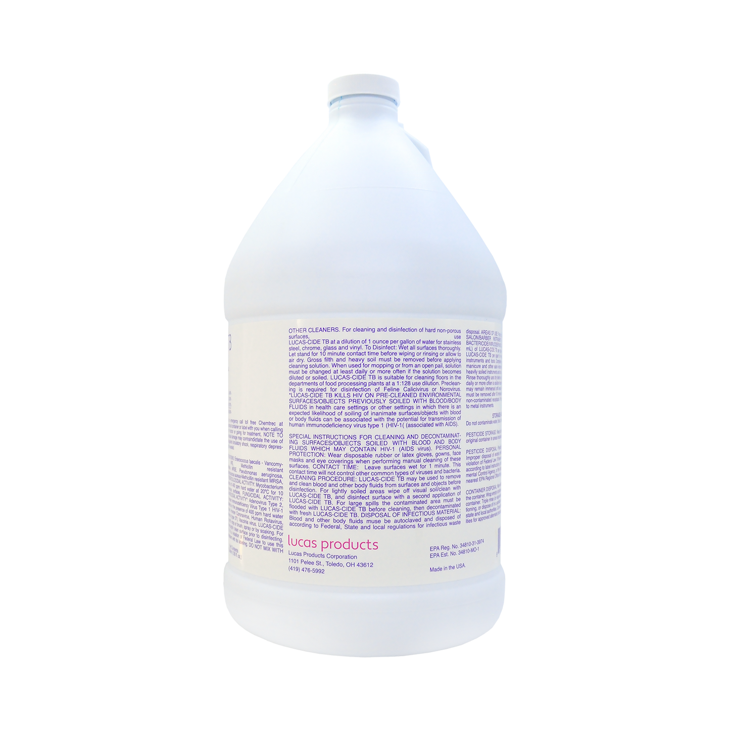 LUCAS-CIDE TB 128oz (Gallon)