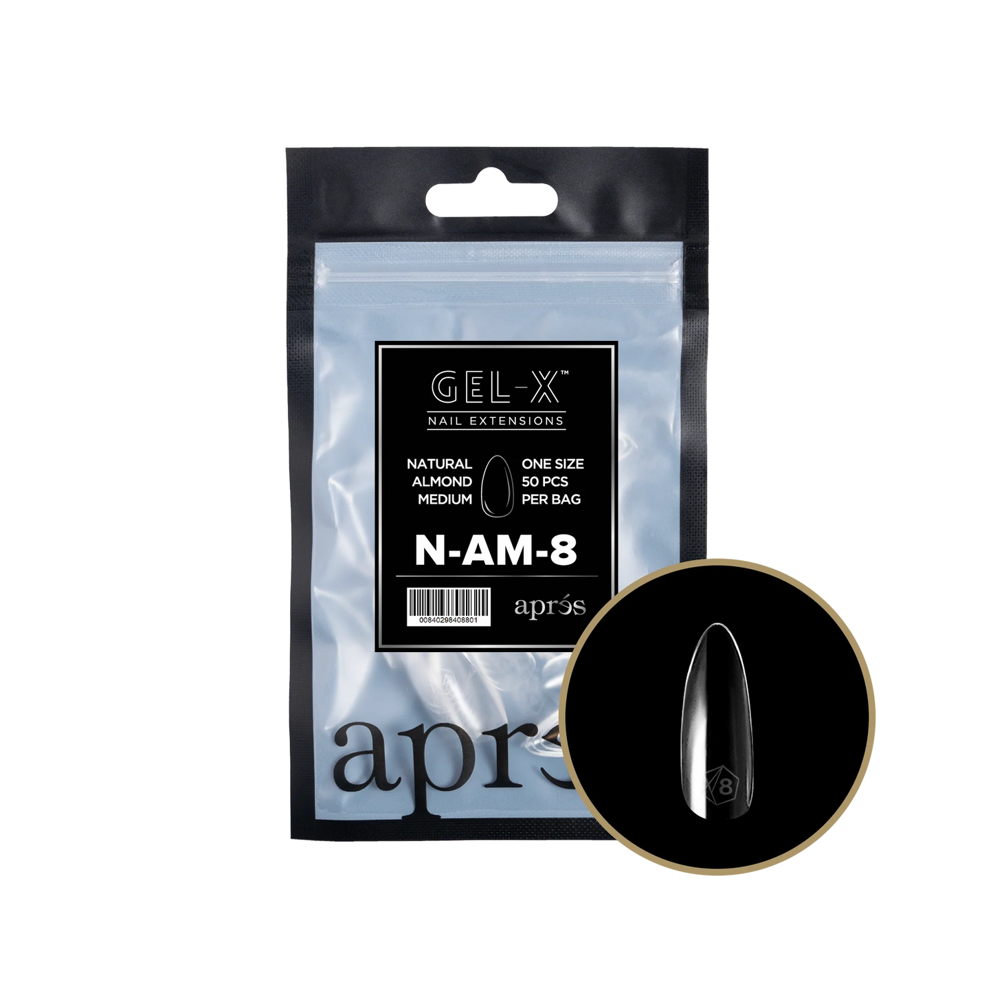 APRES Gel-X Natural Coffin Extra Short Refill