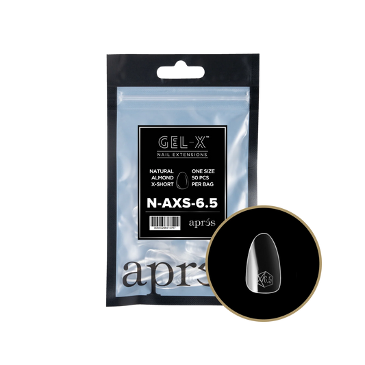 APRES GEL-X Natural Almond Extra Short Refill