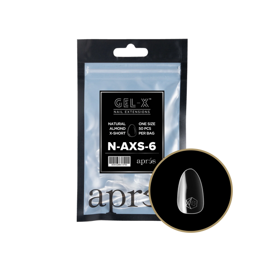 APRES GEL-X Natural Almond Extra Short Refill