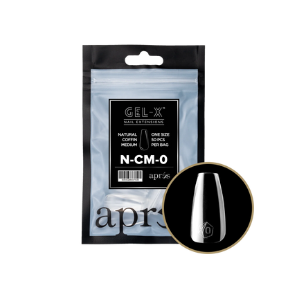 APRES Gel-X Natural Coffin Medium Refill