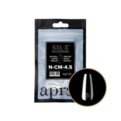 APRES Gel-X Natural Coffin Medium Refill