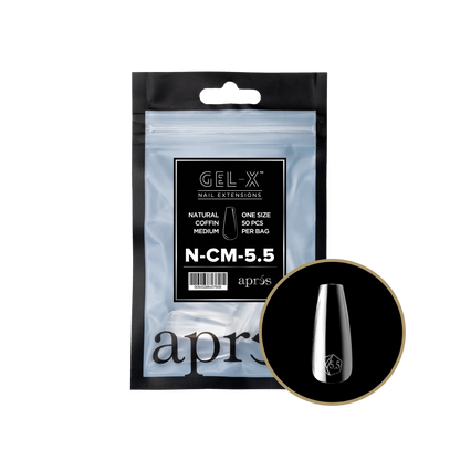 APRES Gel-X Natural Coffin Medium Refill