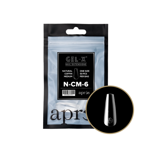 APRES Gel-X Natural Coffin Medium Refill