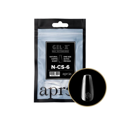 APRES Gel-X Natural Coffin Short Refill