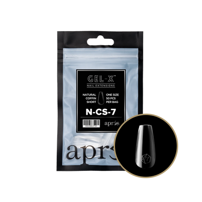 APRES Gel-X Natural Coffin Short Refill