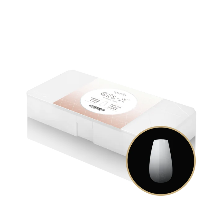 APRES Gel-X® Ombre Natural Coffin Short Box of Tips (210pcs)