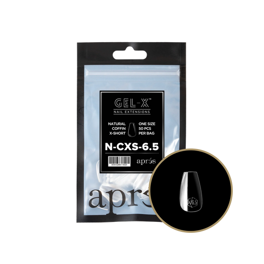 APRES Gel-X Natural Coffin Extra Short Refill