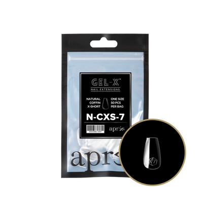 APRES Gel-X Natural Coffin Extra Short Refill