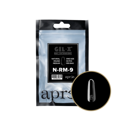 APRES Gel-X Natural Round Medium Refill