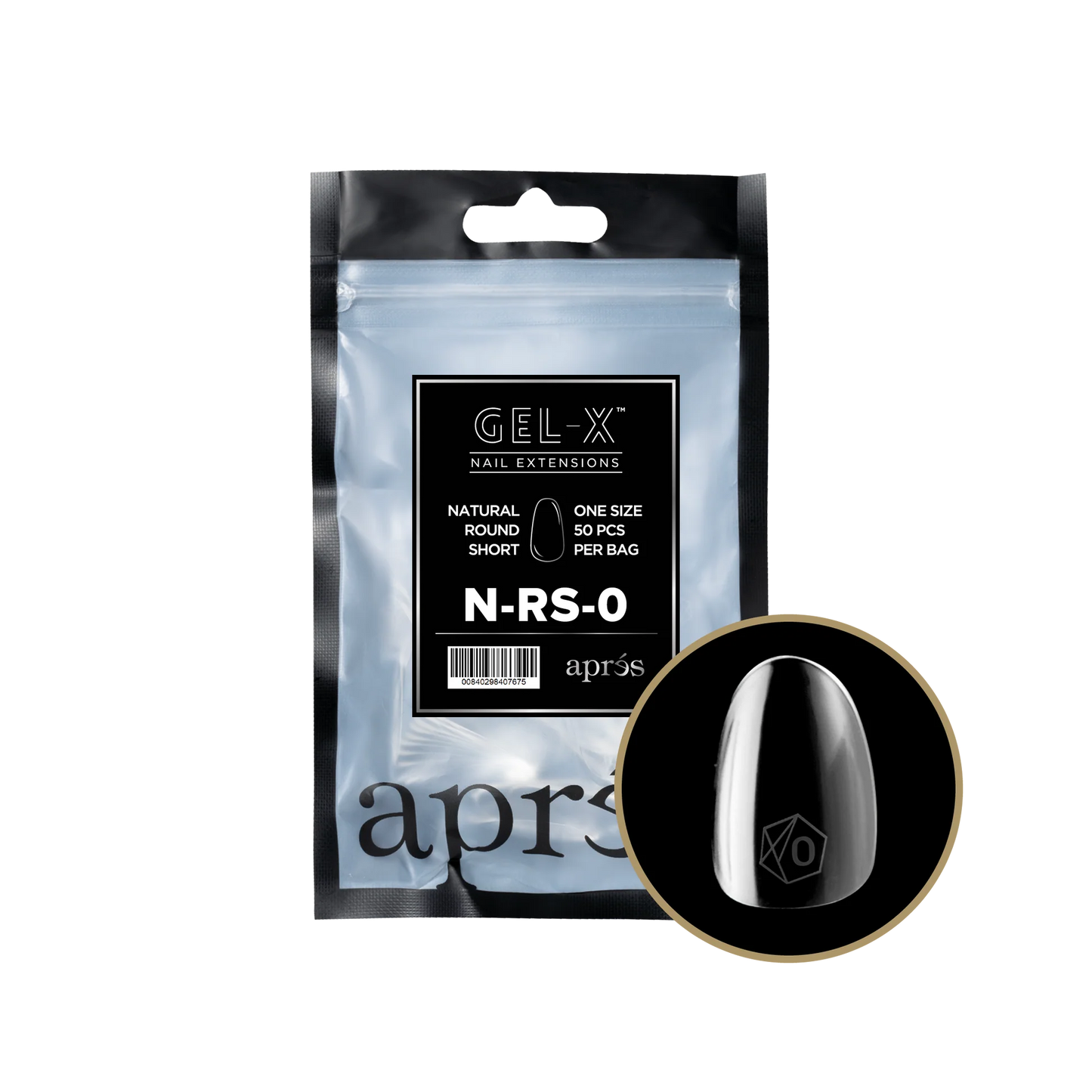 APRES Gel-X Natural Round Short Refill