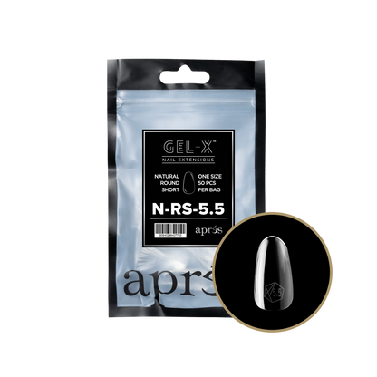 APRES Gel-X Natural Round Short Refill