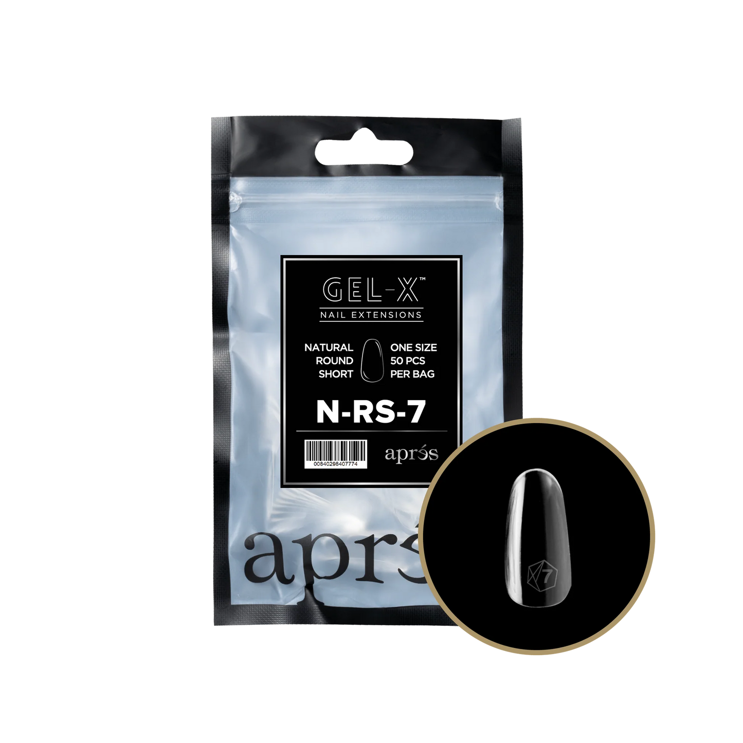 APRES Gel-X Natural Round Short Refill