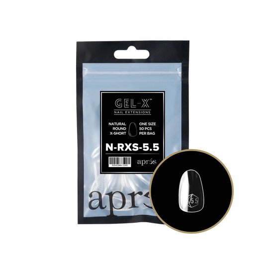 APRES Gel-X Natural Round Extra Short Refill