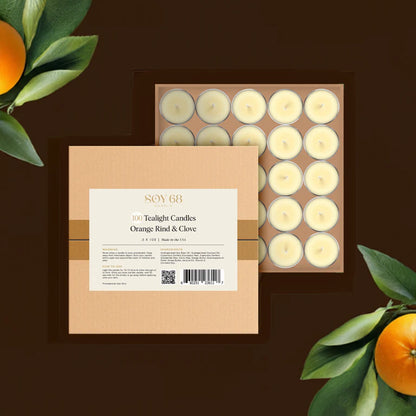 Soy 68 Round Tealight Moisturizer Candle (100 ct box)