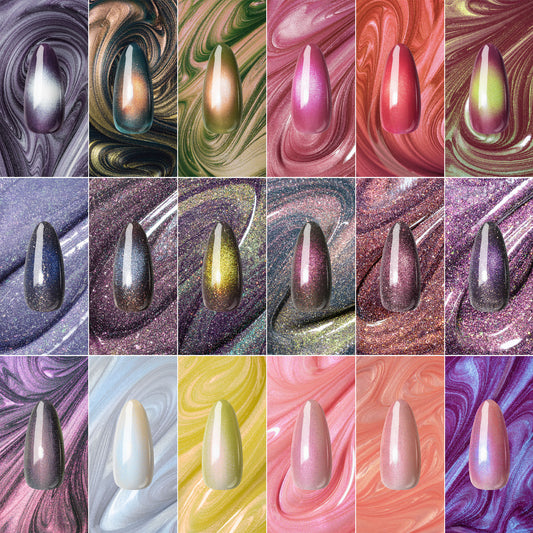 APRES Prismatic Gel Collection (18 Colors + Display)