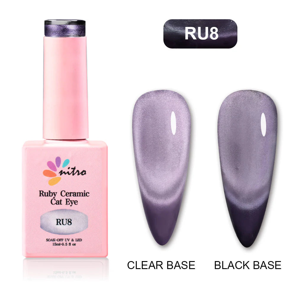 Nitro Color Pr64 NITRO Ruby Cat Eye Gel Collection (12 Colors) – NW Beauty Supplies
