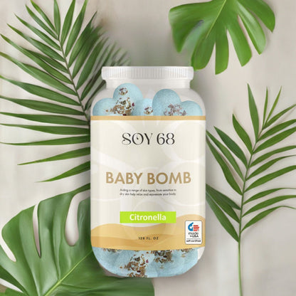 SOY 68 Heart Shaped Baby Bom Bath Soak (70 Each/Jar)