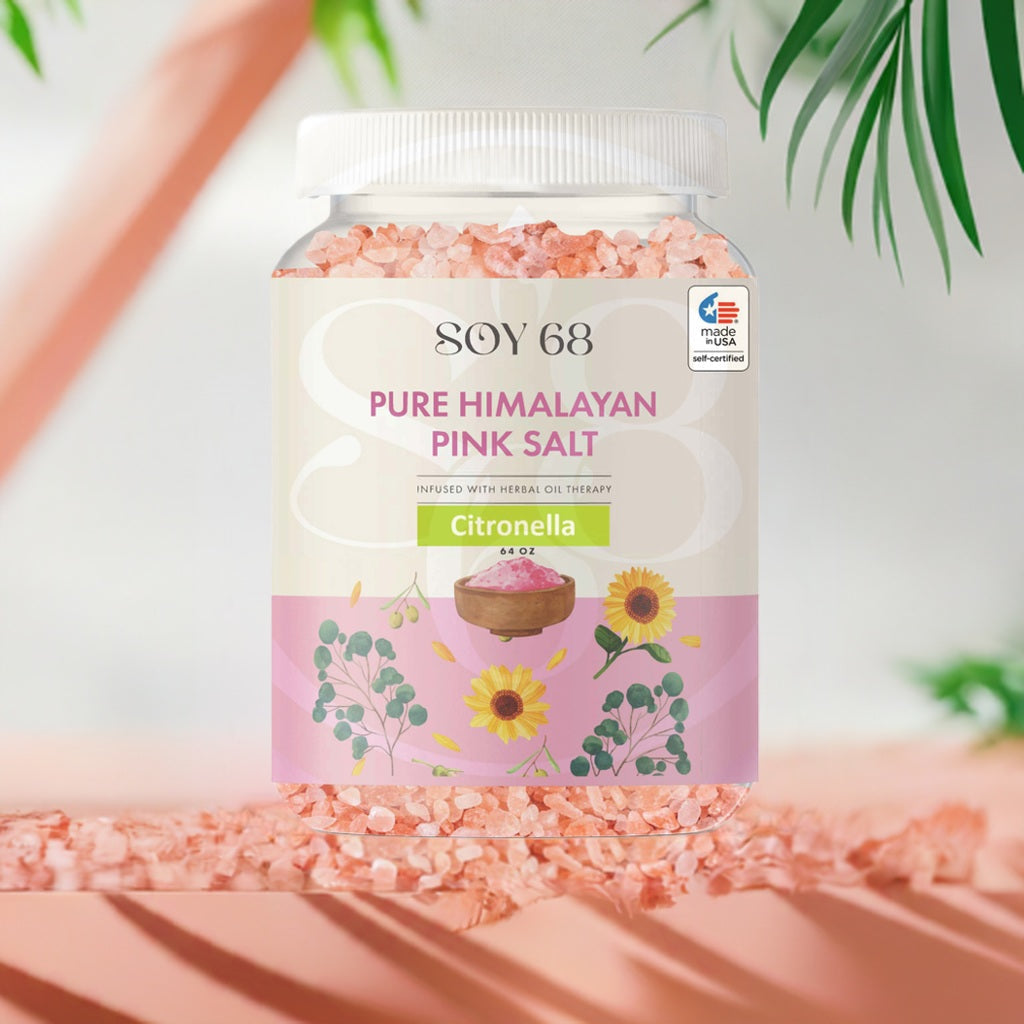 SOY 68 Pure Himalayan Pink Salt Bath Soak (0.5 Gal)