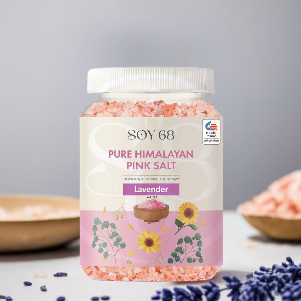 SOY 68 Pure Himalayan Pink Salt Bath Soak (0.5 Gal)