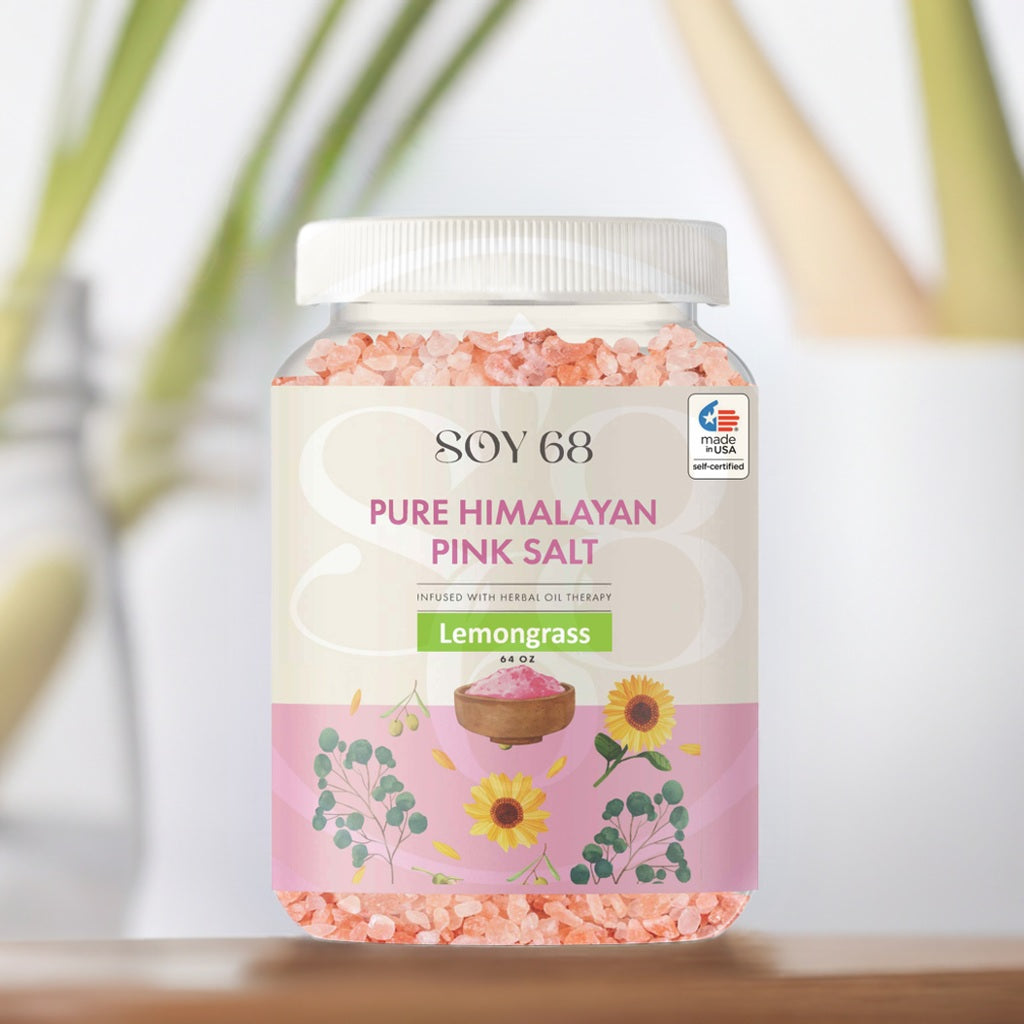 SOY 68 Pure Himalayan Pink Salt Bath Soak (0.5 Gal)