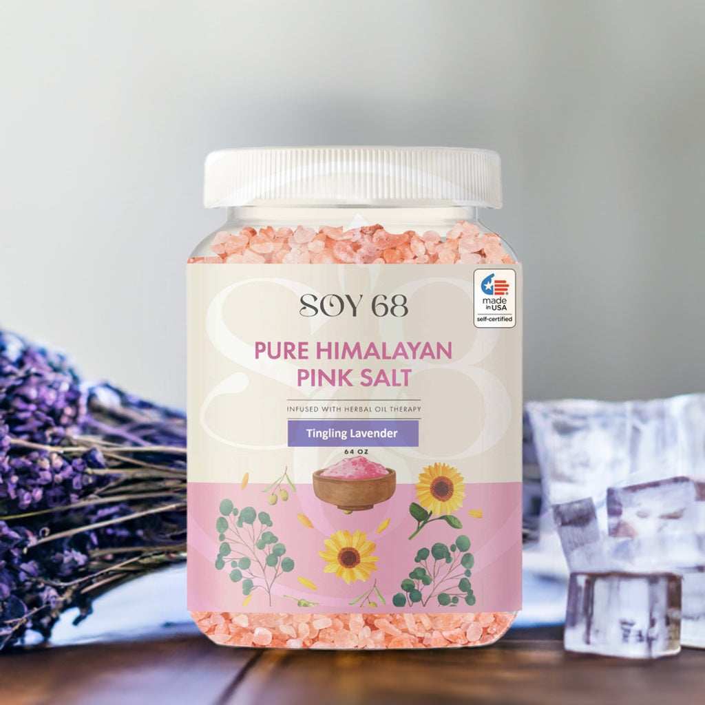 SOY 68 Pure Himalayan Pink Salt Bath Soak (0.5 Gal)