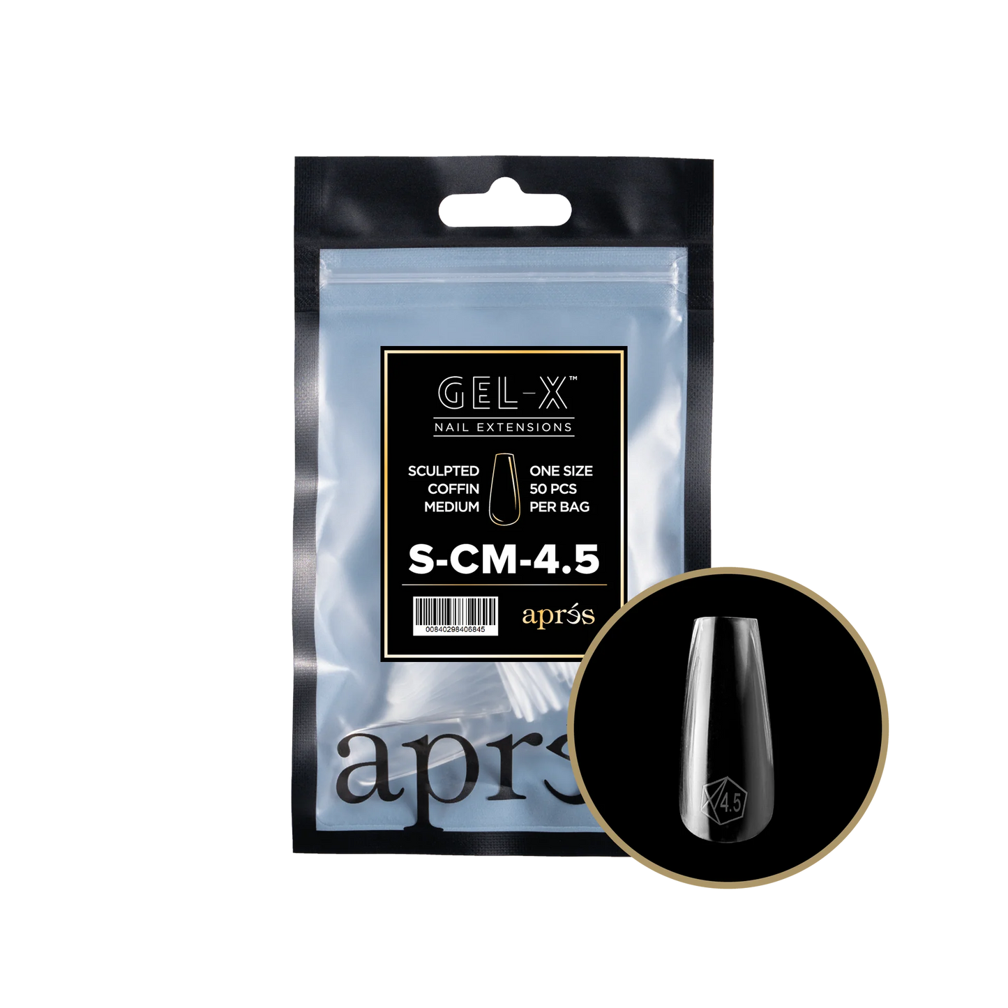 APRES Gel-X Sculpted Coffin Medium Refill