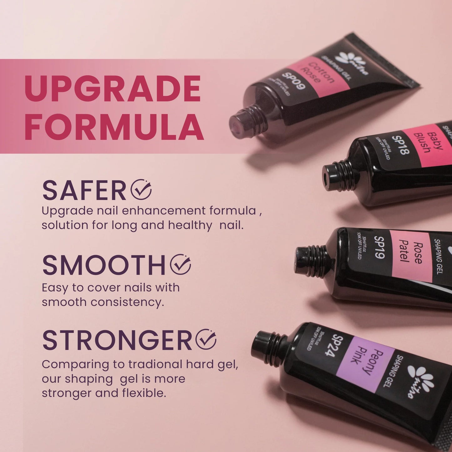 NITRO Shaping Gel SET 24 Colors, Polygel