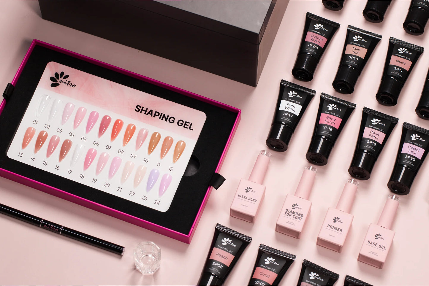 NITRO Shaping Gel SET 24 Colors, Polygel