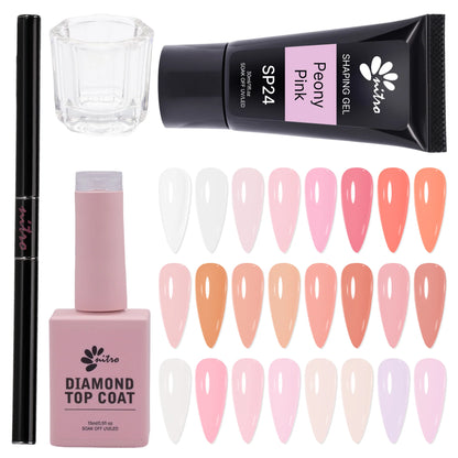 NITRO Shaping Gel SET 24 Colors, Polygel