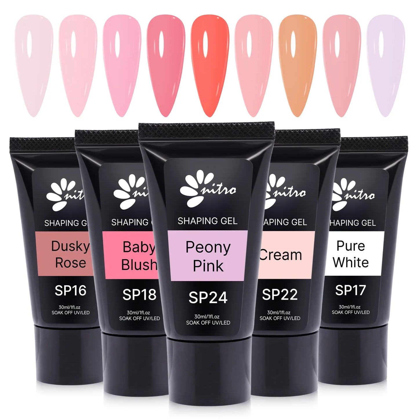 NITRO Shaping Gel SET 24 Colors, Polygel