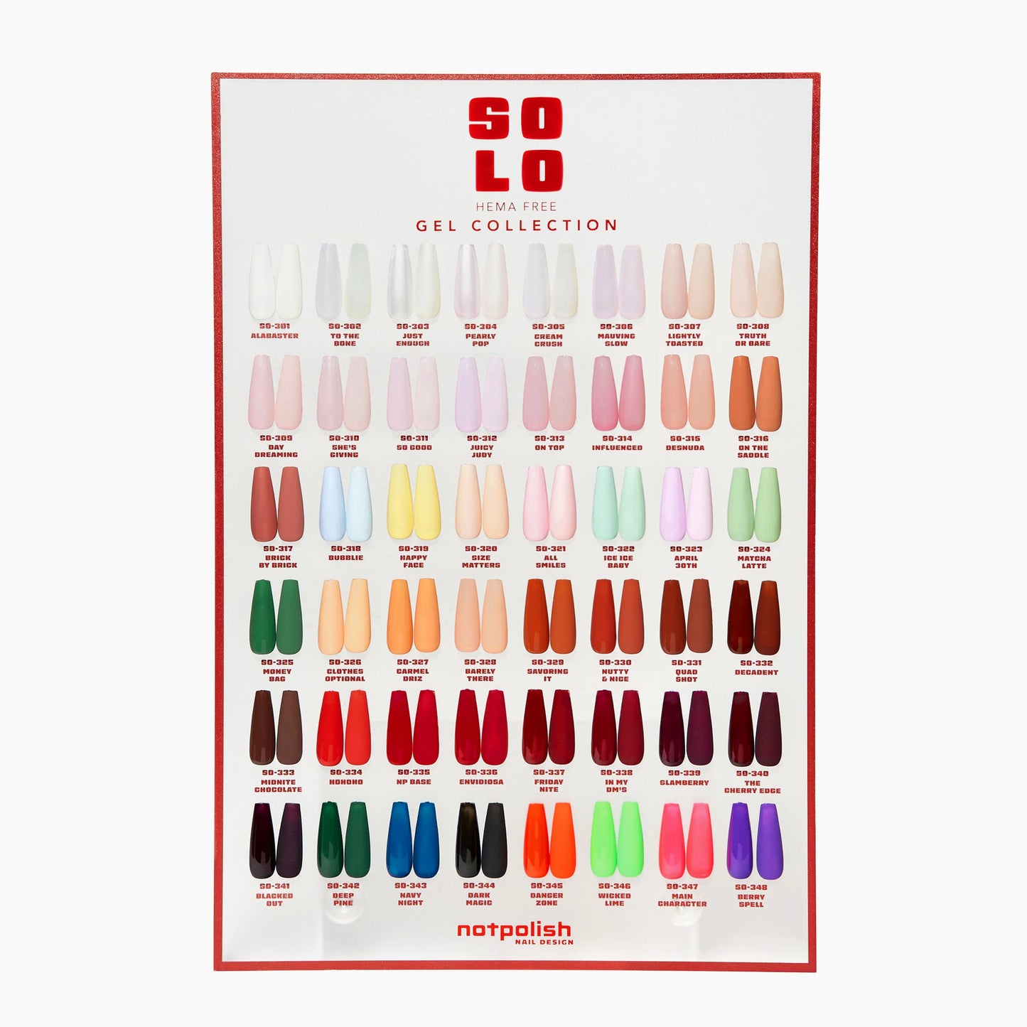 NotPolish Solo Gel Full 48 Color Collection