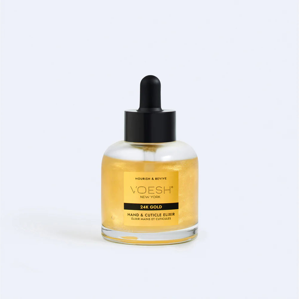 Voesh Cuticle Oil with Dropper (50 mL) - 24K Gold