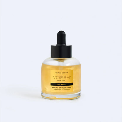Voesh Cuticle Oil with Dropper (50 mL) - 24K Gold