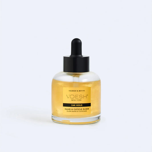 Voesh Cuticle Oil with Dropper (50 mL) - 24K Gold