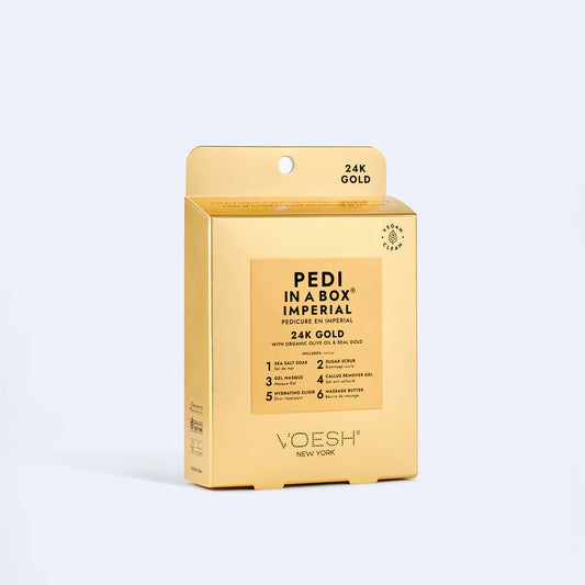Voesh Pedi in a Box Imperial 24K Gold 6 Step Case
